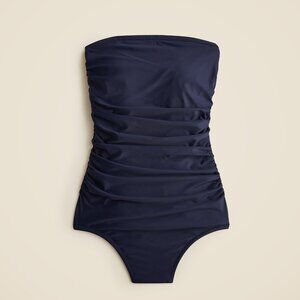 NWT J.Crew Gemma Ruched Bandeau One-piece